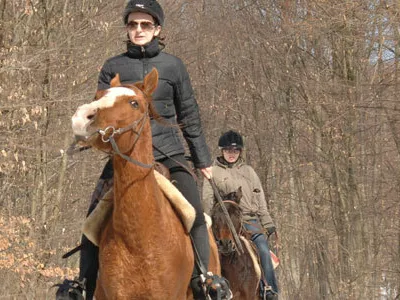 Horseback riding club Geronimo - riding in the round pen